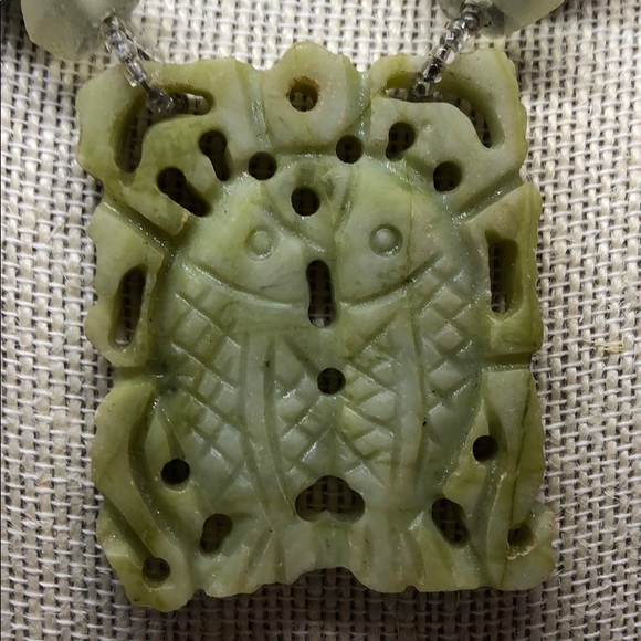 Green Stone Necklace ♓️ - Picture 2 of 4